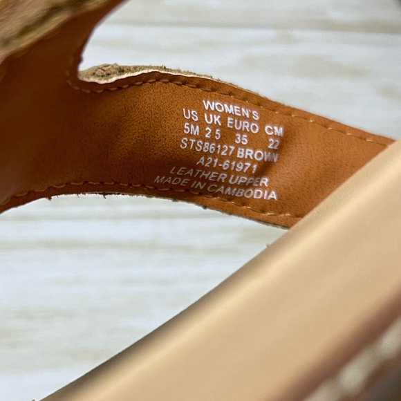 NIB Sperry Women Waveside Plushwave Brown (Tan) Flip Flops Size 5 - Picture 6 of 8